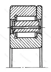 Подшипник NP 2224EC размер 120x215x58