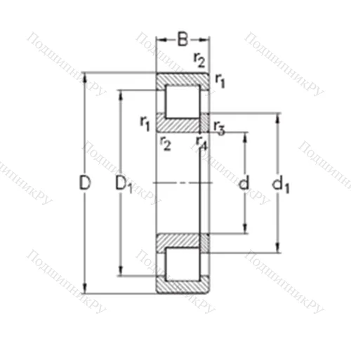 Подшипник роликовый радиальный NUP 2220-E-TVP 3