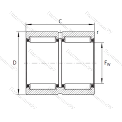Подшипник игольчатый радиальный RNA 6918-ZW-XL