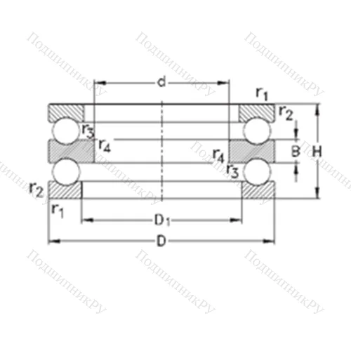 Подшипник шариковый упорный 52226-MP