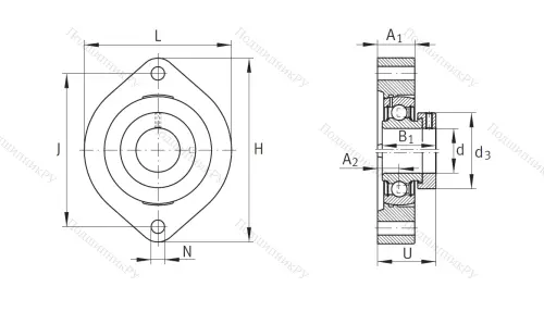 Подшипниковый узел FLCTE 35 XL в Симферополе