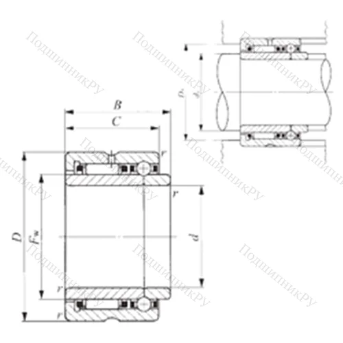 Подшипник комбинированный NATB 5902
