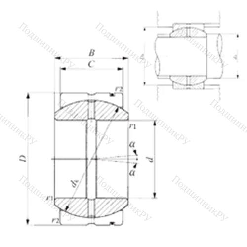 Подшипник скольжения сферический SB 7011058