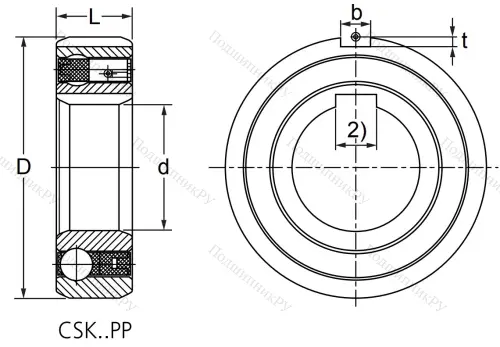 Подшипник обгонной муфты  CSK 25 PP в Симферополе