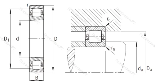 Сферический роликовый подшипник с конической посадкой на вал 20213 KTVPC 3