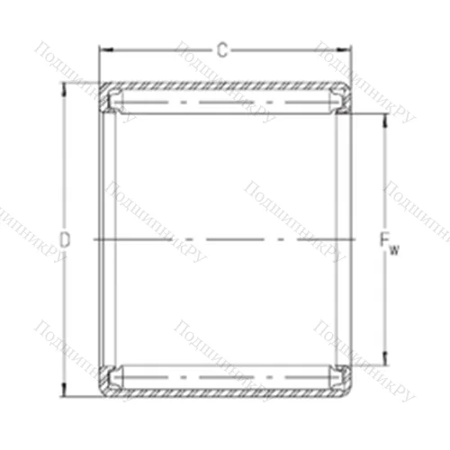 Подшипник игольчатый радиальный S 308
