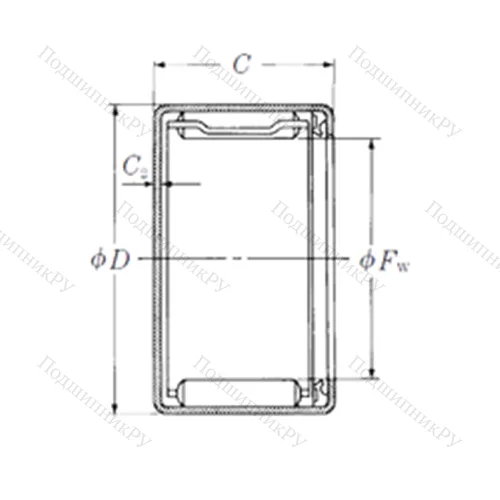 Подшипник игольчатый радиальный MFJHT-1214
