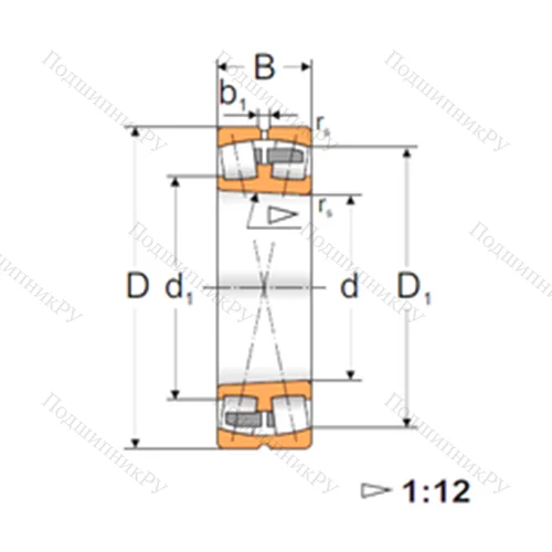 Подшипник роликовый радиальный самоцентрирующийся 22324 ACKMBW 33
