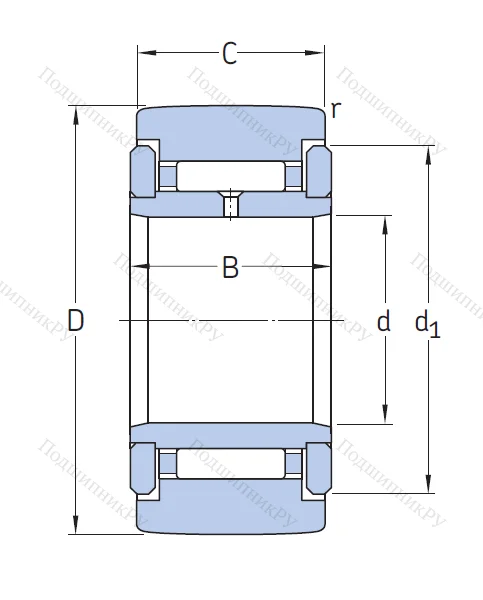 Игольчатый подшипник NATR 6 X