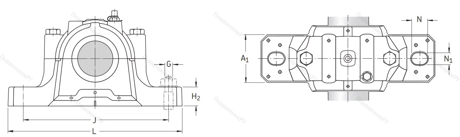 Подшипниковый корпус SNL 217
