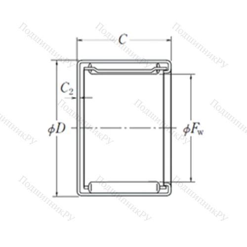 Подшипник игольчатый радиальный MFJ-1312
