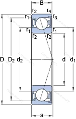 Подшипник S 7030 ACD/P 4A
