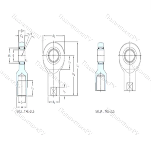 Подшипник скольжения сферический SIL 45TXE-2LS от производителя  SKF