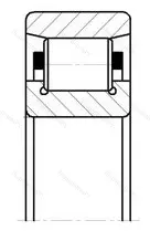 Подшипник N 2316MPB размер 80x170x58