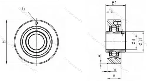Подшипниковый узел UCC 212 в Симферополе
