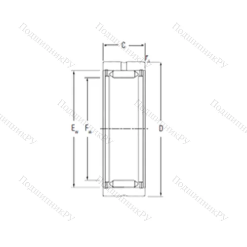 Подшипник игольчатый радиальный RNA 2125