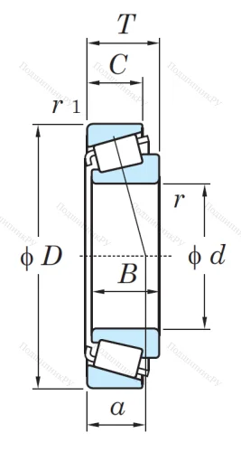 Конический роликовый подшипник HC 30308 JR Z1PMBW0RH2