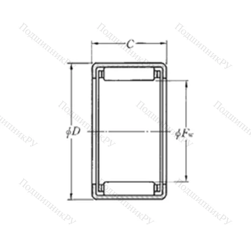 Подшипник игольчатый радиальный DCL 56