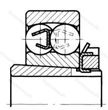 Подшипник  11307 (1308K+H 308) 