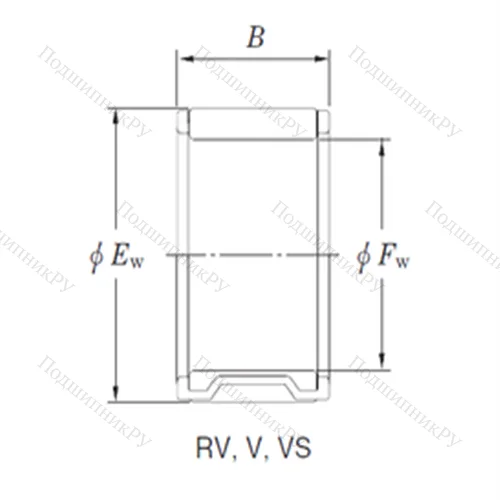 Подшипник игольчатый радиальный RV 456423-7