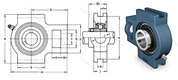 Подшипниковый узел UCT 201