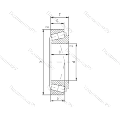 Подшипник роликовый радиально-упорный PLC 67-6