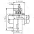Подшипниковый узел UCFL 216 - Вал: 80 мм