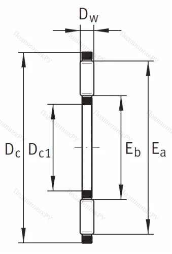 Игольчатый подшипник подшипник AXK 85110 A/0-10 от производителя  INA