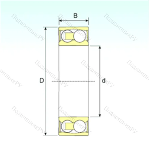 Подшипник шариковый радиальный самоцентрирующийся 2307-2RSTN 9