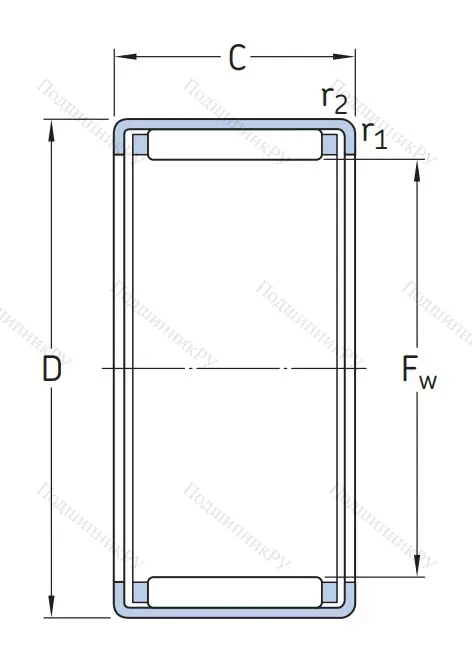 Игольчатый подшипник HK 0810