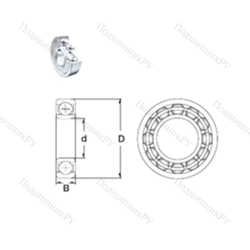 Подшипник шариковый радиальный 61811-2Z