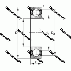 Подшипник S 6206-2RSR