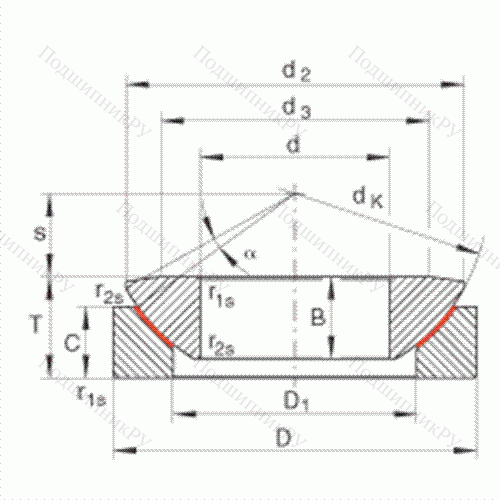 Подшипник шарнирный GE 60-AW