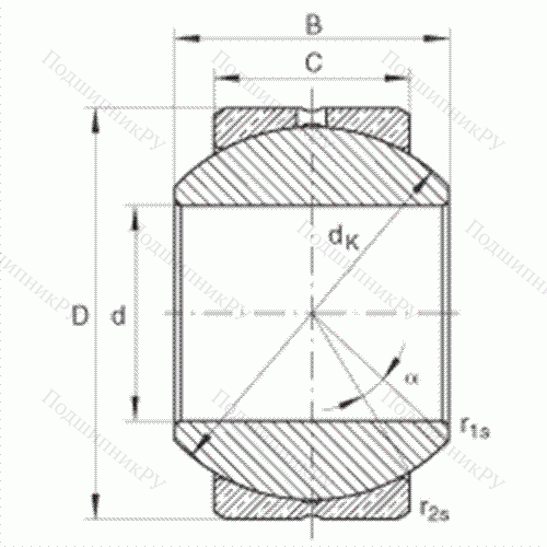 Подшипник шарнирный GE 16-PB
